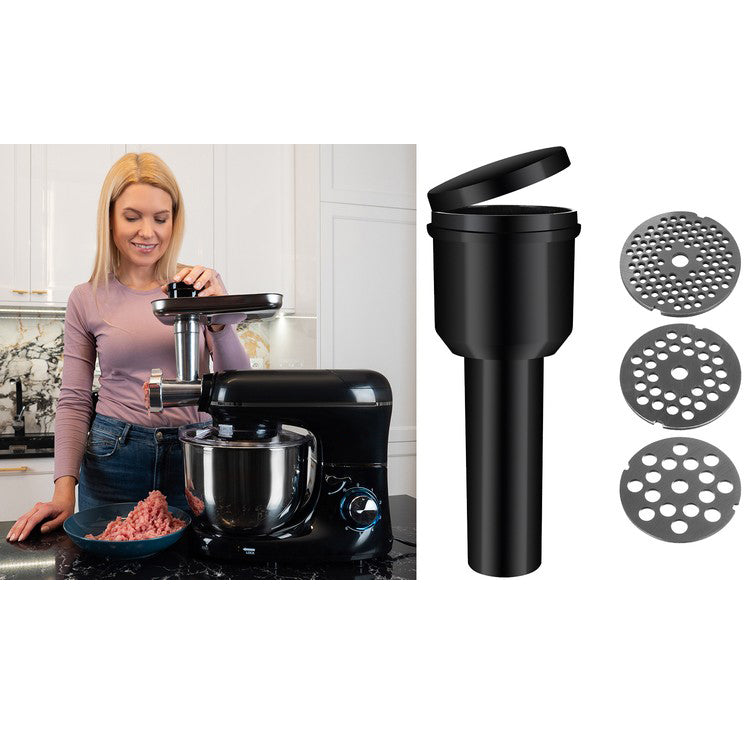 Mixer cu bol de 6.2 l din inox, 3 in 1, Zola®, 2200 W, cu tocator si blender, negru Mixer cu bol de 6.2 l din inox, 3 in 1, Zola®, 2200 W, cu tocator si blender, negru